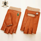 Privately customized series of men's half-fingered sheepskin glovesM-56.1