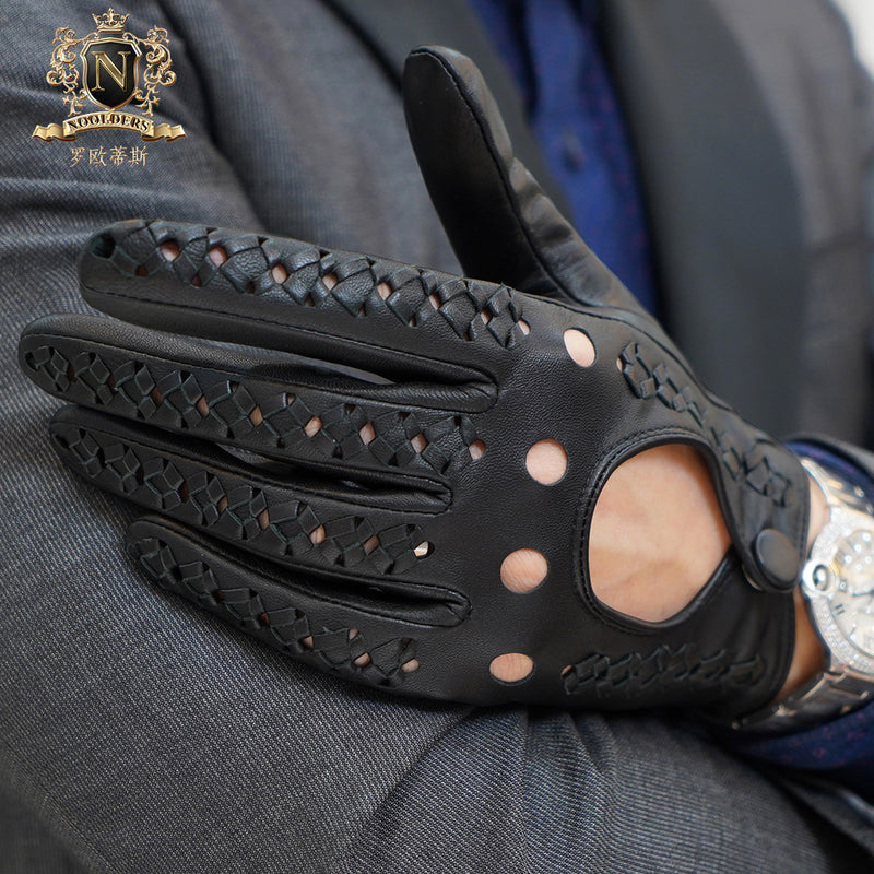 Touch Screen Men's Gloves Winter Leather Gloves Men's Ultra-thin Singl –  NOOLDERS