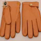Men's high quality hand-sewing fashion Finland deerskin glovesM-76.1
