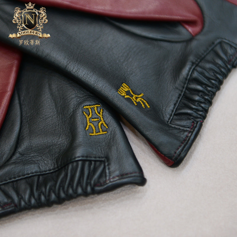 Privately customized series of exquisite bow decoration Italian imported NAPPA lambskin lady leather glovesW-156.1